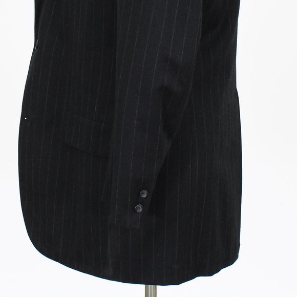 Vintage 1980's Brooks Brothers 40L 36x30 Gray Stripe 3-Button Full Suit … - Picture 8 of 15